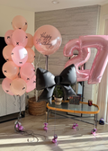 Bow & Numbers Birthday Balloon Collection #015
