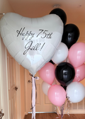 Elegant Birthday Heart Balloon Bouquet #014