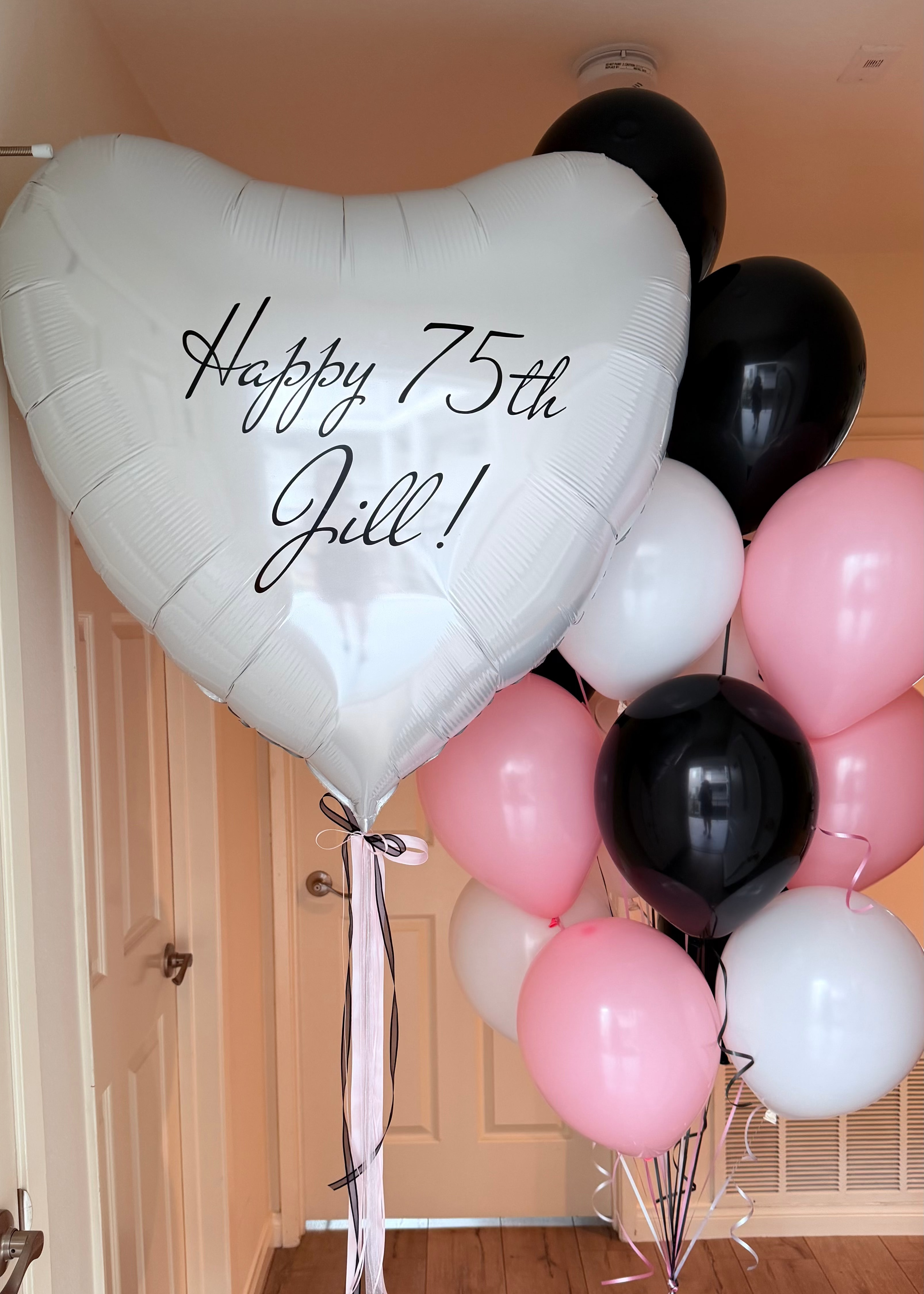 Elegant Birthday Heart Balloon Bouquet #014
